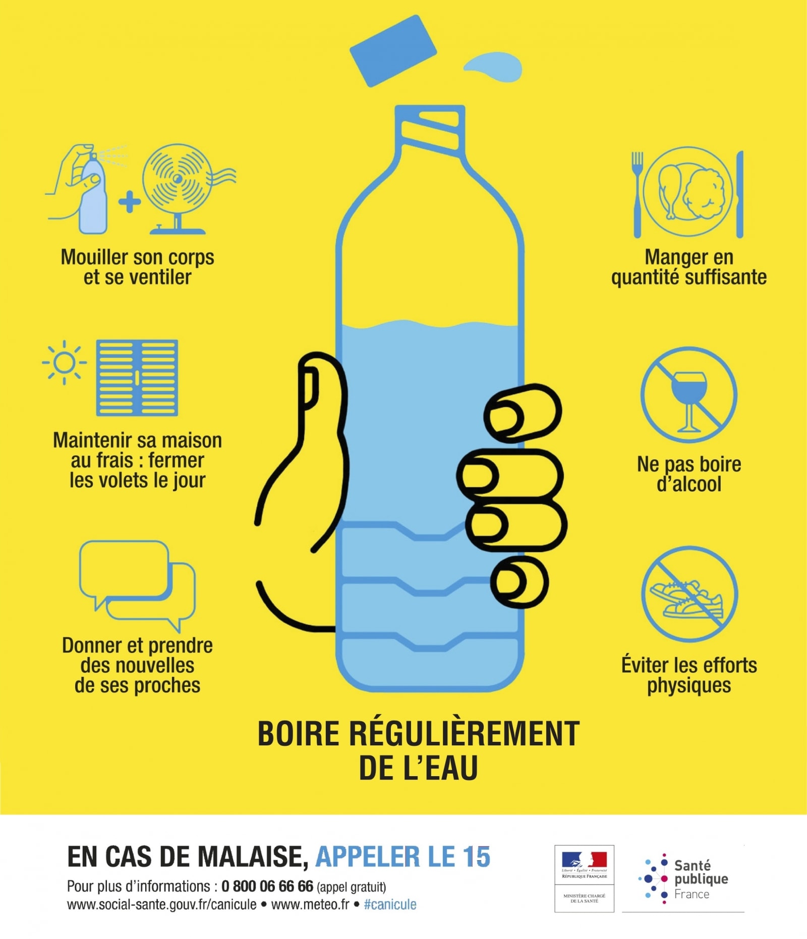 Fortes chaleurs : la prévention passe aussi par vous !